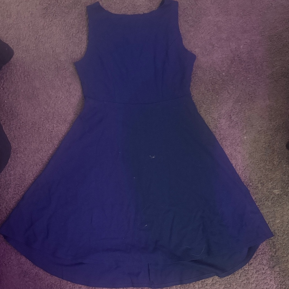 ReoRia Navy High Low Dress